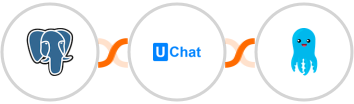 PostgreSQL + UChat + Builderall Mailingboss Integration