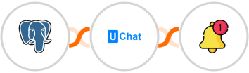 PostgreSQL + UChat + Push by Techulus Integration