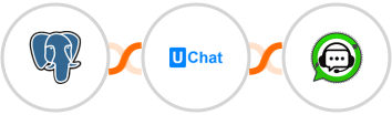 PostgreSQL + UChat + WhatsGrow Integration