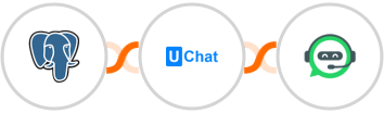 PostgreSQL + UChat + WhatsRise Integration