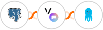 PostgreSQL + Vonage SMS API + Builderall Mailingboss Integration