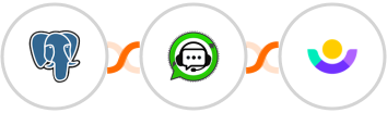 PostgreSQL + WhatsGrow + Customer.io Integration
