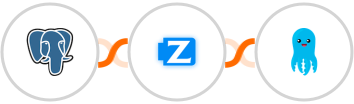 PostgreSQL + Ziper + Builderall Mailingboss Integration