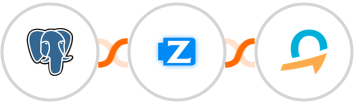 PostgreSQL + Ziper + Quentn Integration