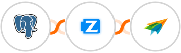 PostgreSQL + Ziper + Sendiio Integration