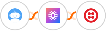 Quriobot + TextCortex AI + Twilio Integration
