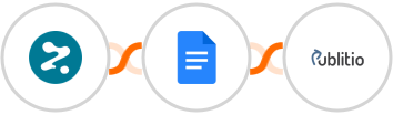 Rezdy + Google Docs + Publit.io Integration