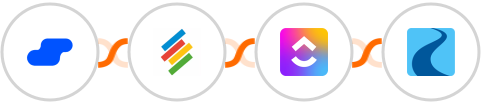 Salesflare + Stackby + ClickUp + Ryver Integration