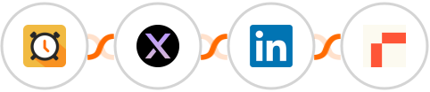 Scheduler + AgentX + LinkedIn + Rows Integration