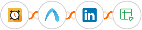 Scheduler + Autobound  + LinkedIn + Zoho Sheet Integration