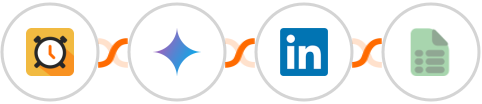 Scheduler + Gemini AI + LinkedIn + EasyCSV Integration