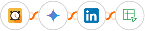 Scheduler + Gemini AI + LinkedIn + Zoho Sheet Integration