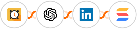 Scheduler + OpenAI (GPT-3 & DALL·E) + LinkedIn + SmartSuite Integration