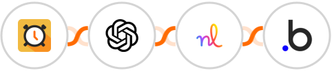 Scheduler + OpenAI (GPT-3 & DALL·E) + Nuelink + Bubble Integration