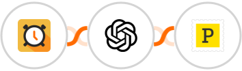 Scheduler + OpenAI (GPT-3 & DALL·E) + Postmark Integration