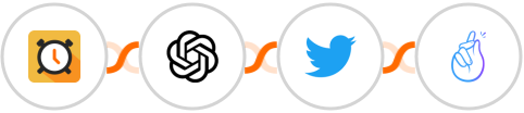 Scheduler + OpenAI (GPT-3 & DALL·E) + Twitter + CompanyHub Integration