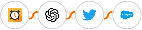 Scheduler + OpenAI (GPT-3 & DALL·E) + Twitter + Salesforce Integration