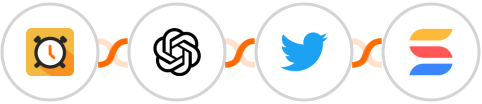 Scheduler + OpenAI (GPT-3 & DALL·E) + Twitter + SmartSuite Integration