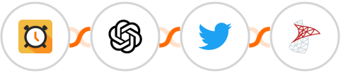 Scheduler + OpenAI (GPT-3 & DALL·E) + Twitter + SQL Server Integration
