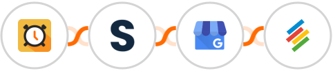 Scheduler + Shopia + Google My Business + Stackby Integration