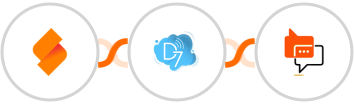 SeaTable + D7 SMS + SMS Online Live Support Integration