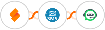 SeaTable + sendSMS + WhatsRise Integration