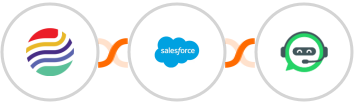 Sendlio + Salesforce + WhatsRise Integration
