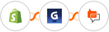 Shopify +  GAMMA + SMS Online Live Support Integration