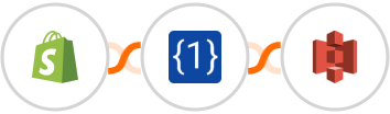 Shopify + OneSimpleApi + Amazon S3 Integration