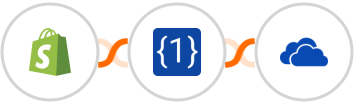 Shopify + OneSimpleApi + OneDrive Integration