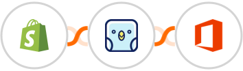 Shopify + TweetPik + Microsoft Office 365 Integration