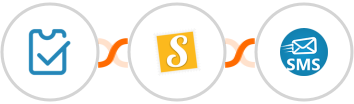 SimpleTix + Stannp + sendSMS Integration