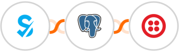 SimplyBook.me + PostgreSQL + Twilio Integration