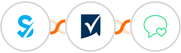 SimplyBook.me + Smartsheet + sms77 Integration