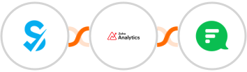 SimplyBook.me + Zoho Analytics + Flock Integration