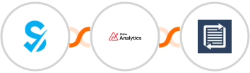 SimplyBook.me + Zoho Analytics + Phaxio Integration