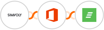 Simvoly + Microsoft Office 365 + Acadle Integration