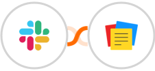 Slack + Zoho Notebook Integration