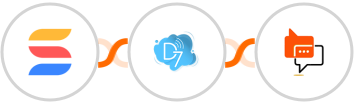SmartSuite + D7 SMS + SMS Online Live Support Integration