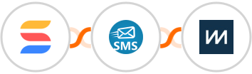 SmartSuite + sendSMS + ChartMogul Integration