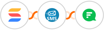 SmartSuite + sendSMS + Flock Integration