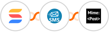 SmartSuite + sendSMS + MimePost Integration