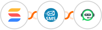SmartSuite + sendSMS + WhatsRise Integration