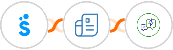 Sympla + Zoho Invoice + WA.Team Integration