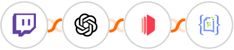 Twitch + OpenAI Whisper + CraftMyPDF.com + Crove Integration