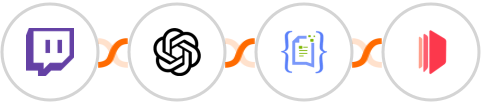 Twitch + OpenAI Whisper + Crove + CraftMyPDF.com Integration