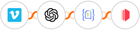 Vimeo + OpenAI Whisper + Crove + CraftMyPDF.com Integration