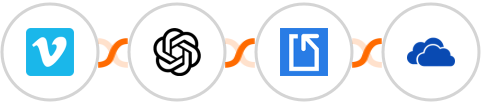 Vimeo + OpenAI Whisper + Docparser + OneDrive Integration