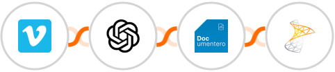 Vimeo + OpenAI Whisper + Documentero + Sharepoint Integration