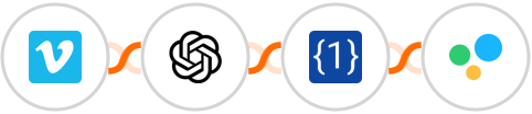 Vimeo + OpenAI Whisper + OneSimpleApi + Filestage Integration